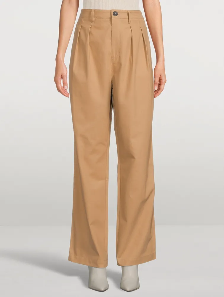 Monte Pleated High-Waisted Pants