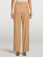 Monte Pleated High-Waisted Pants