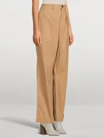 Monte Pleated High-Waisted Pants