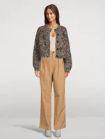 Monte Pleated High-Waisted Pants