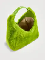 Mini G-Hobo Shearling Shoulder Bag