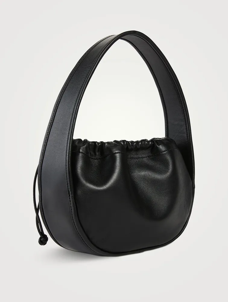 Small Cinch Leather Shoulder Bag