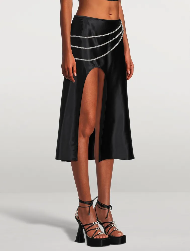 Laetitia Stretch Silk Skirt