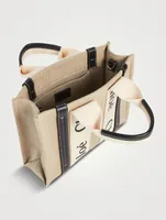 Small Woody Linen Tote Bag