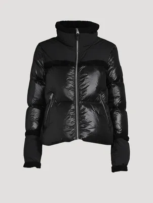 Miya Shearling-Trimmed Down Jacket
