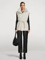 Zerina Belted Down Teddy Vest