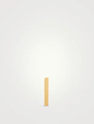 14K Gold Gold Bar Stud Earring