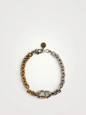 Snake And Skull Chain Bracelet