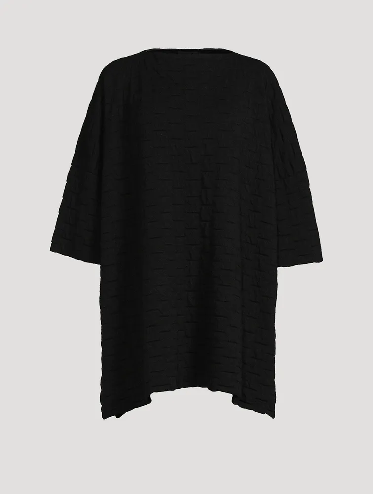 Square Three-Quarter Sleeve Top