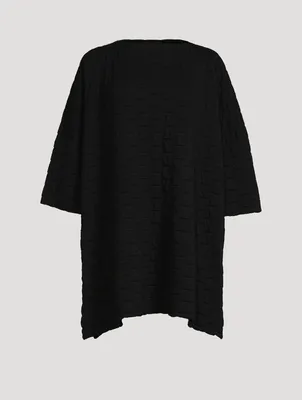 Square Three-Quarter Sleeve Top