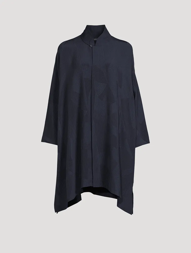 Stand Collar A-Line Shirt
