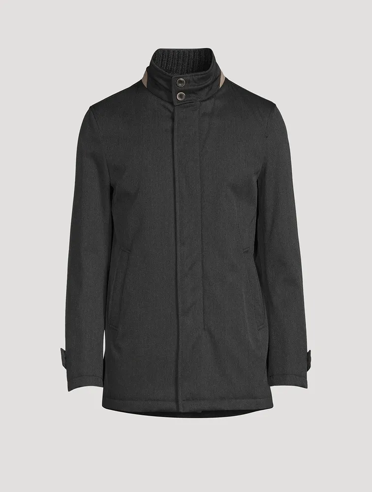 Wool Water-Repellent Coat