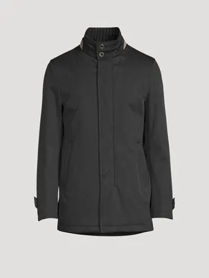 Wool Water-Repellent Coat