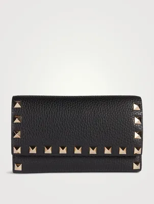 Rockstud Leather Wallet