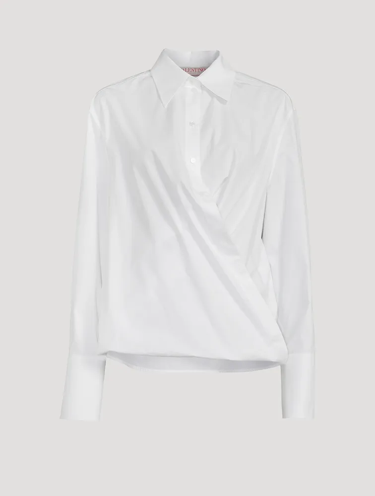 Poplin Wrap Shirt