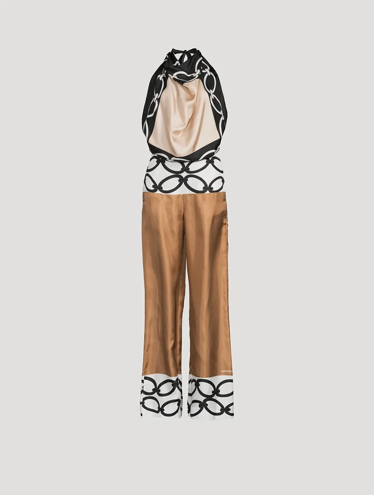 Valentino Chain 1967 Silk Jumpsuit
