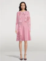 Cropped Guipure Lace Cardigan