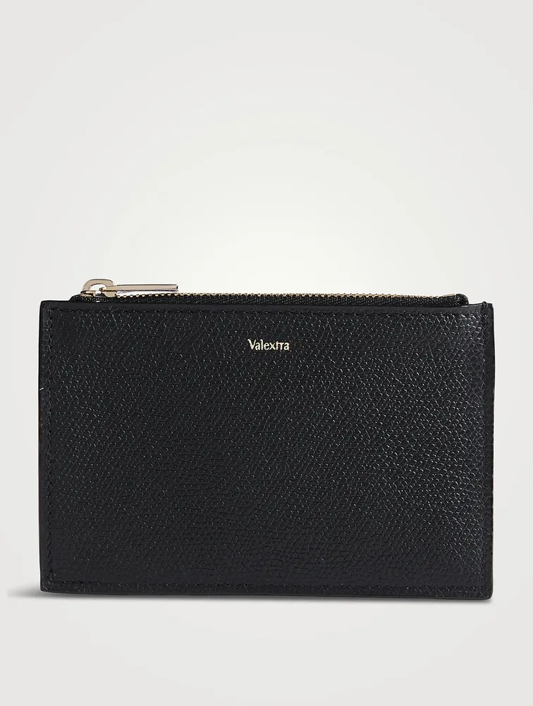 Porta Leather Zip Card Case