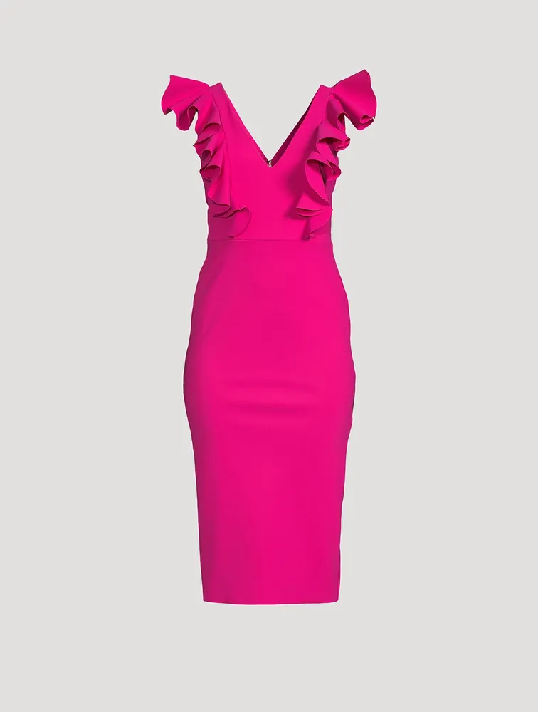 Gable Ruffled Sheath Dress