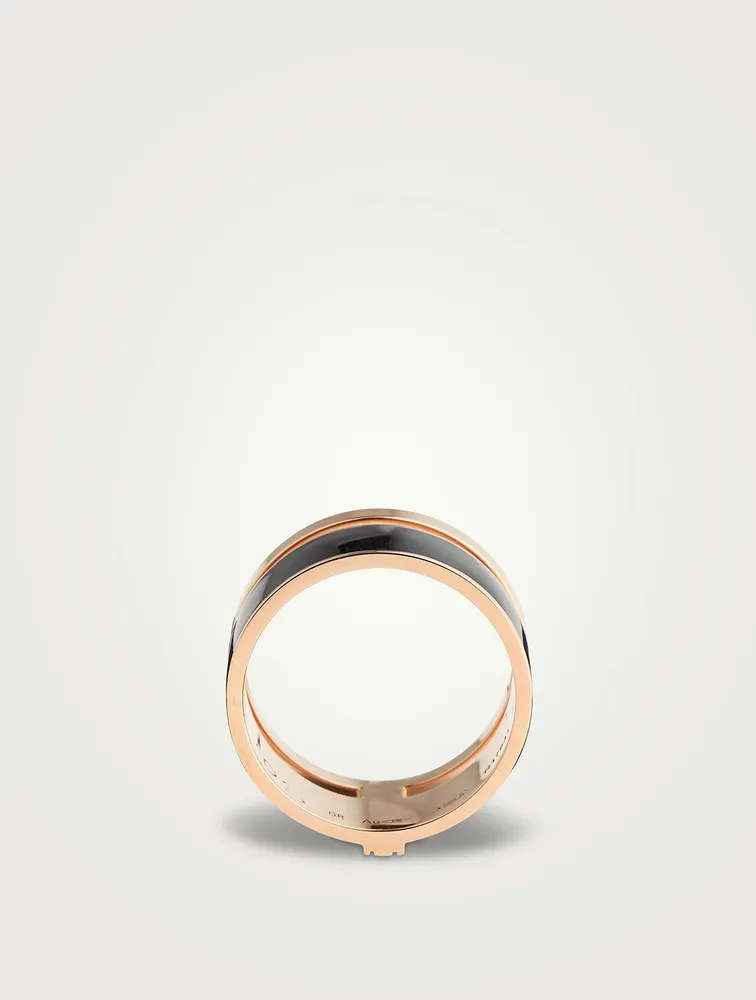Berbère Chromatic 18K Rose Gold Two-Row Ring