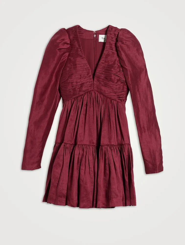 Impasto Pleated Mini Dress