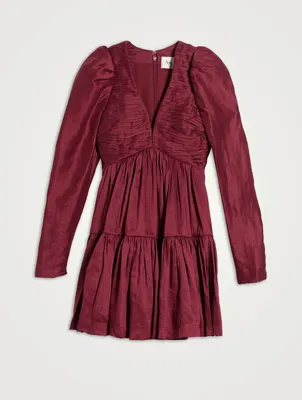 Impasto Pleated Mini Dress