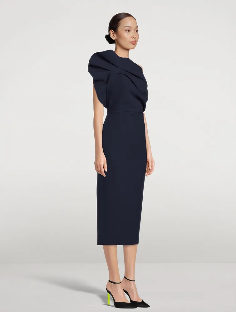 Aurora Asymmetric Midi Dress