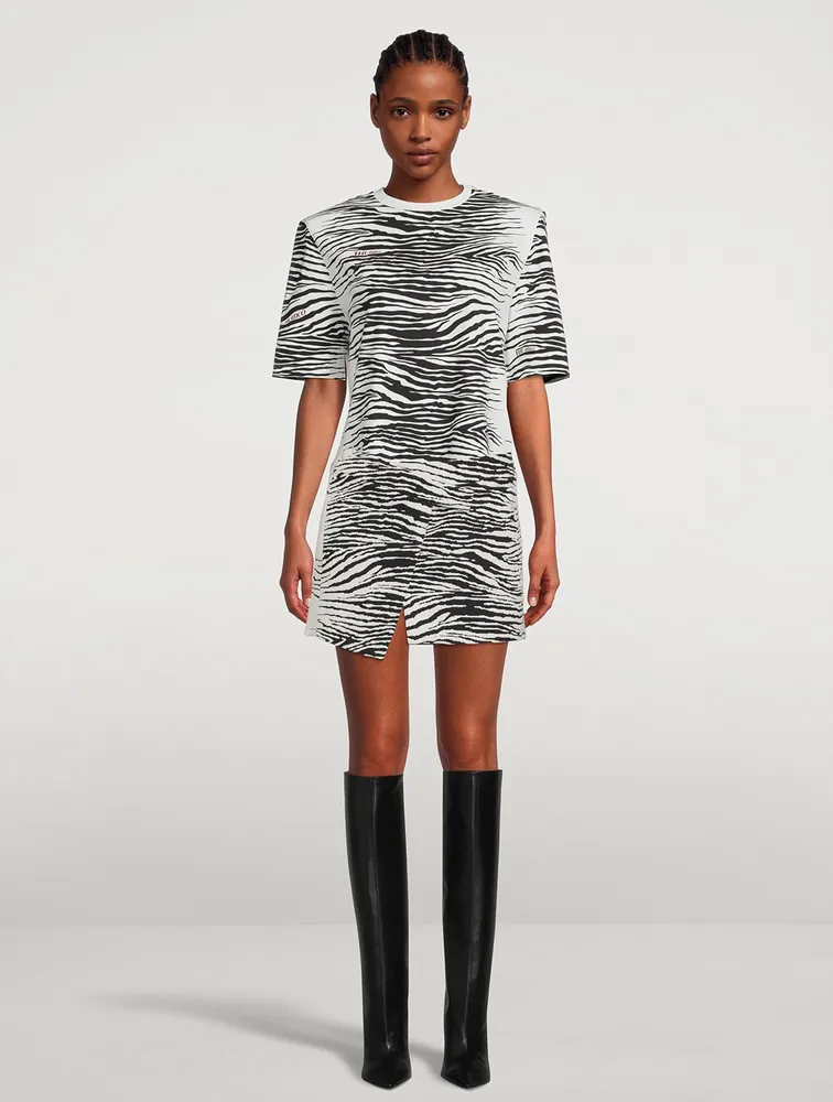 Cloe Mini Skirt Tiger Stripe Print