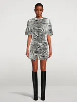 Cloe Mini Skirt Tiger Stripe Print