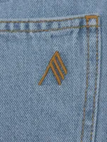 Fay Cargo Denim Mini Skirt