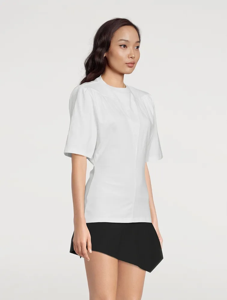 Jewel Padded Shoulder T-Shirt