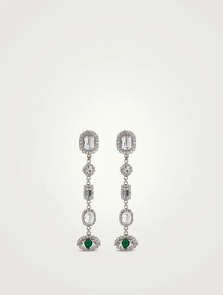 Crystal Evil Eye Earrings