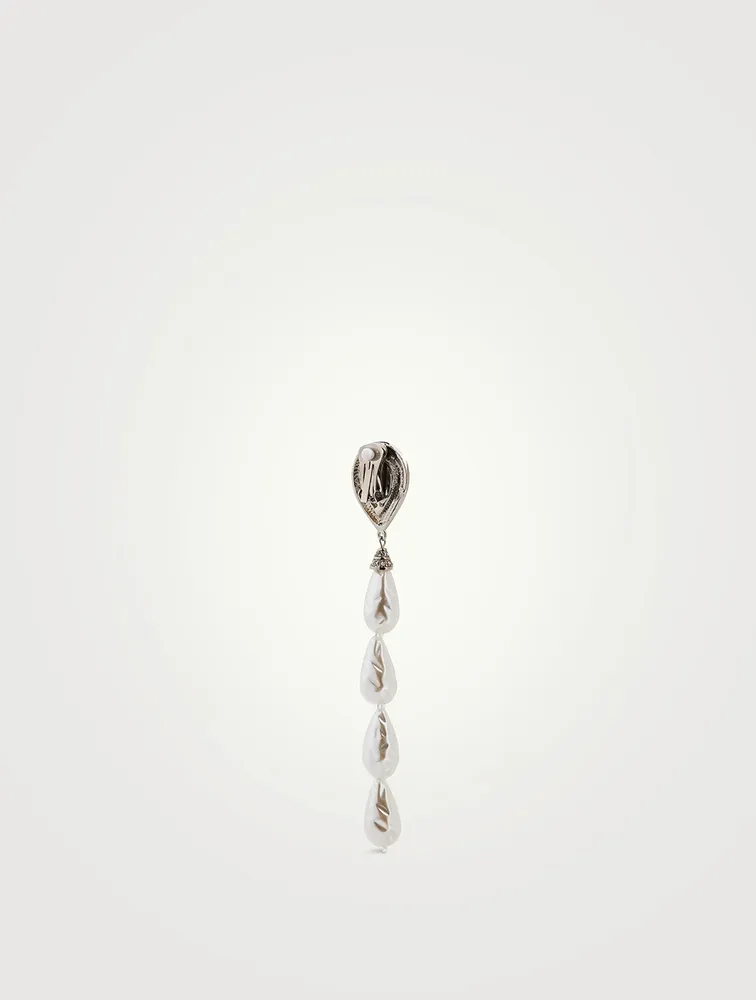 Faux Pear Drop Earrings