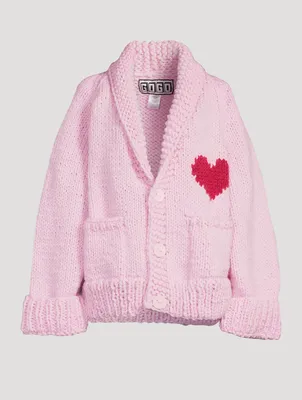 Wool Short Cardigan