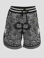 Bandana Cotton And Cashmere Shorts