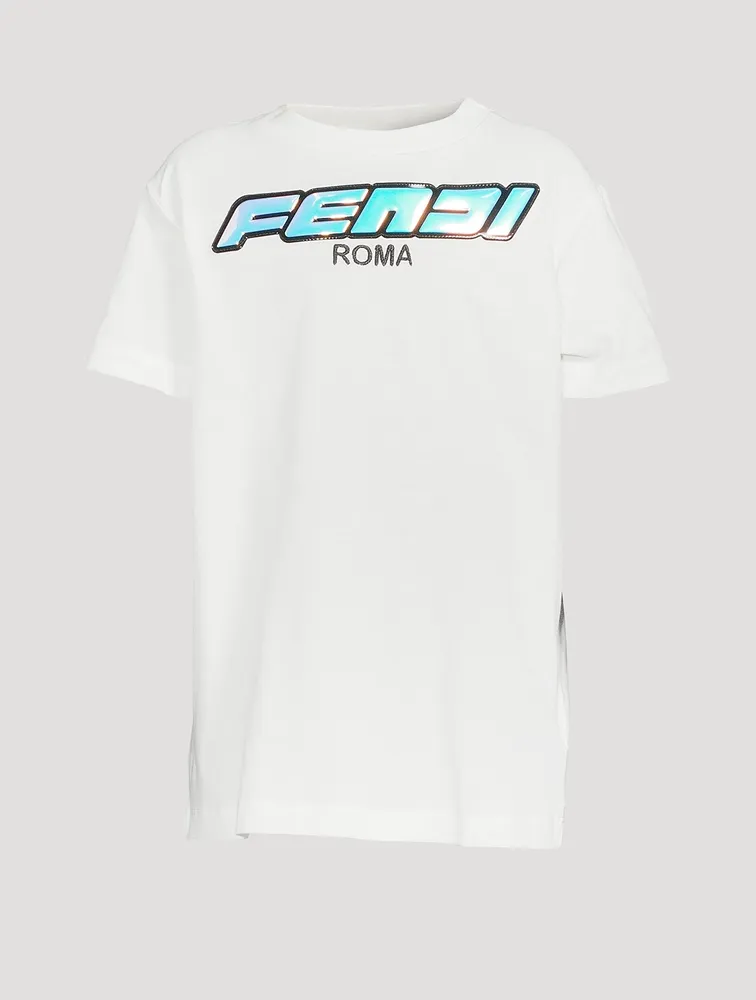 Kids Cotton T-Shirt With 3D Logo
