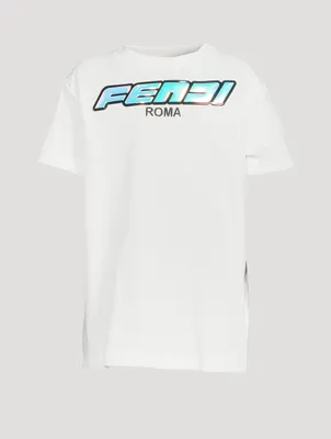 Kids Cotton T-Shirt With 3D Logo
