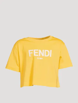 Kids Cotton Cropped T-Shirt