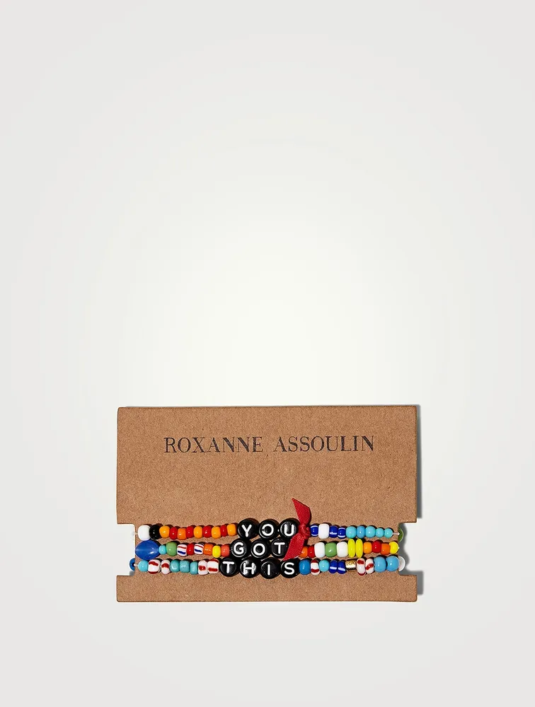 Set Of Three You Got This Beaded Camp Bracelets