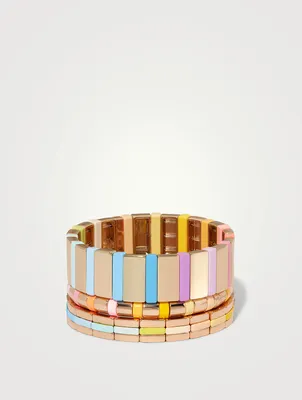 Set Of Three It's A Pleasure Cuff Bracelets