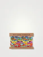 Set Of 12 The Brighter The Better Beaded Bracelets