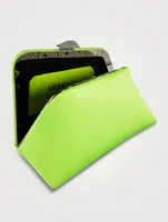Midnight Satin Clutch
