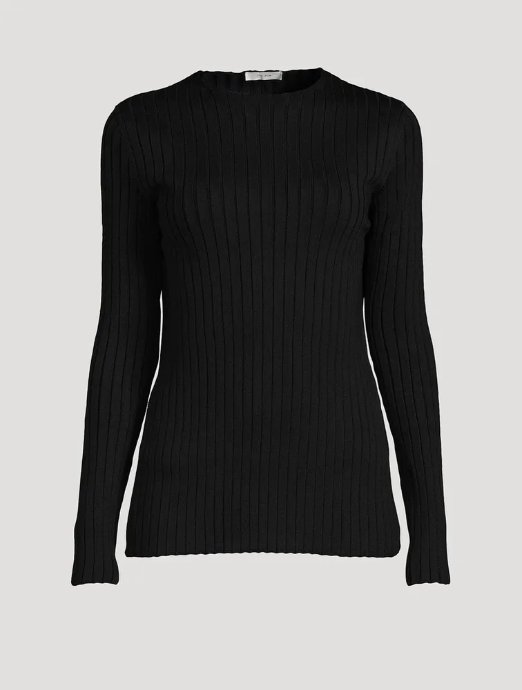 Ash Open-Back Silk Sweater