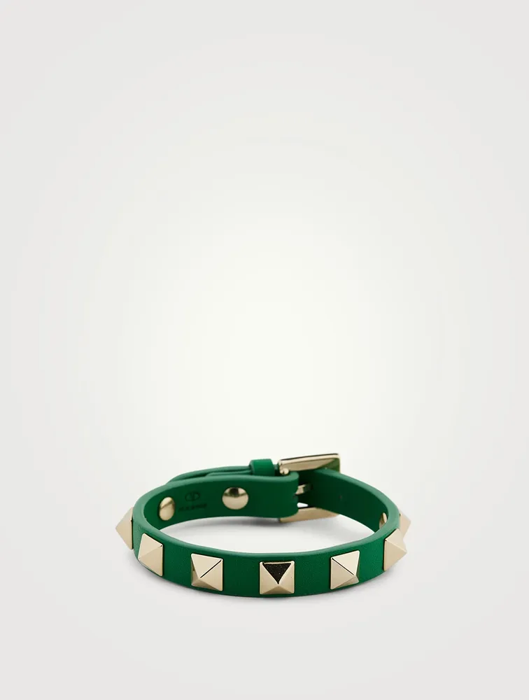 Rockstud Leather Strap Bracelet