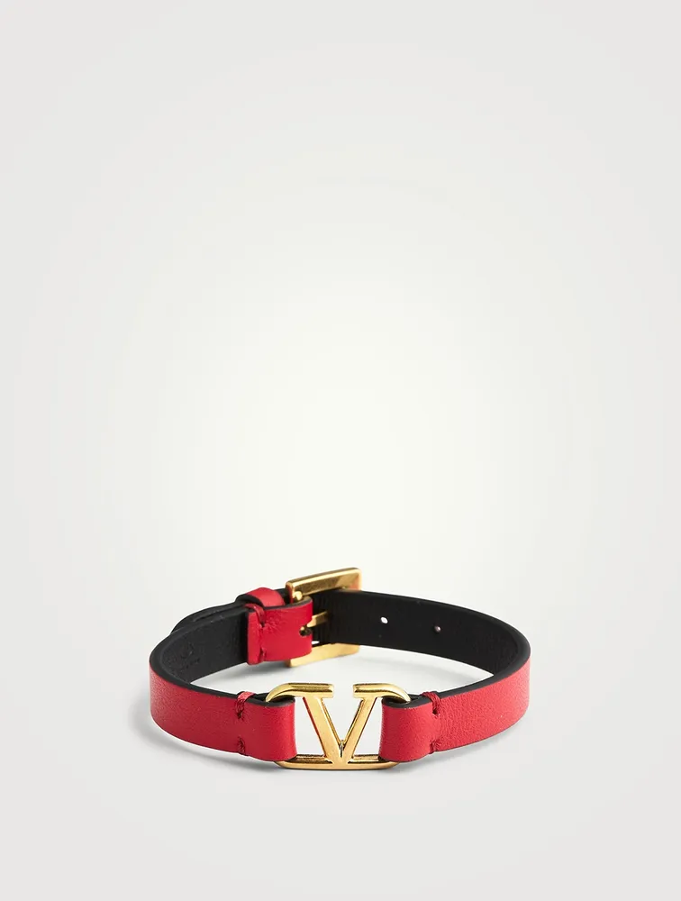 VLOGO Leather Strap Bracelet