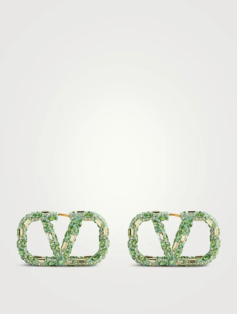 VLOGO Crystal Earrings