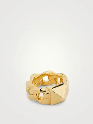 Rockstud Chain Ring