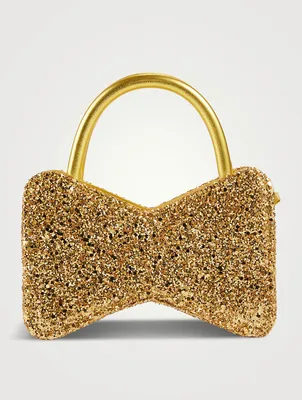 Bow Glitter Clutch
