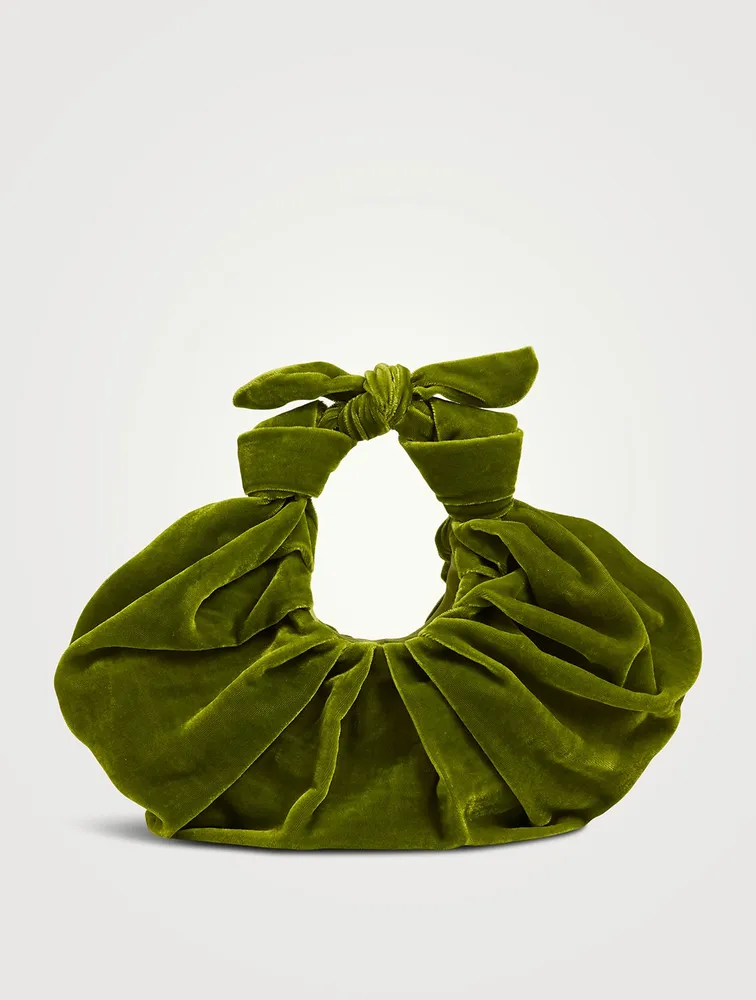 Kiku Velvet Croissant Bag