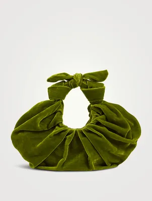 Kiku Velvet Croissant Bag
